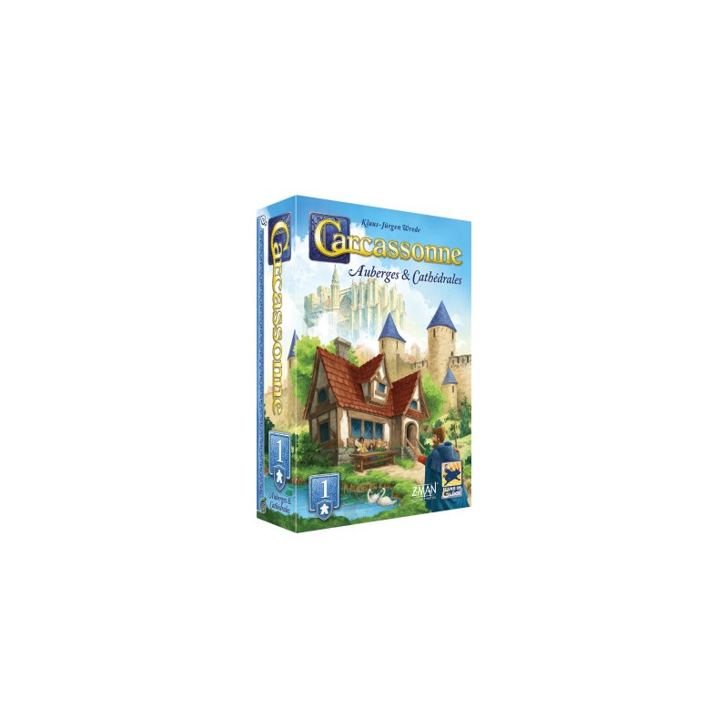 Asmodee - Jeu de société - Extension Carcassonne - Auberges et Cathédrales
