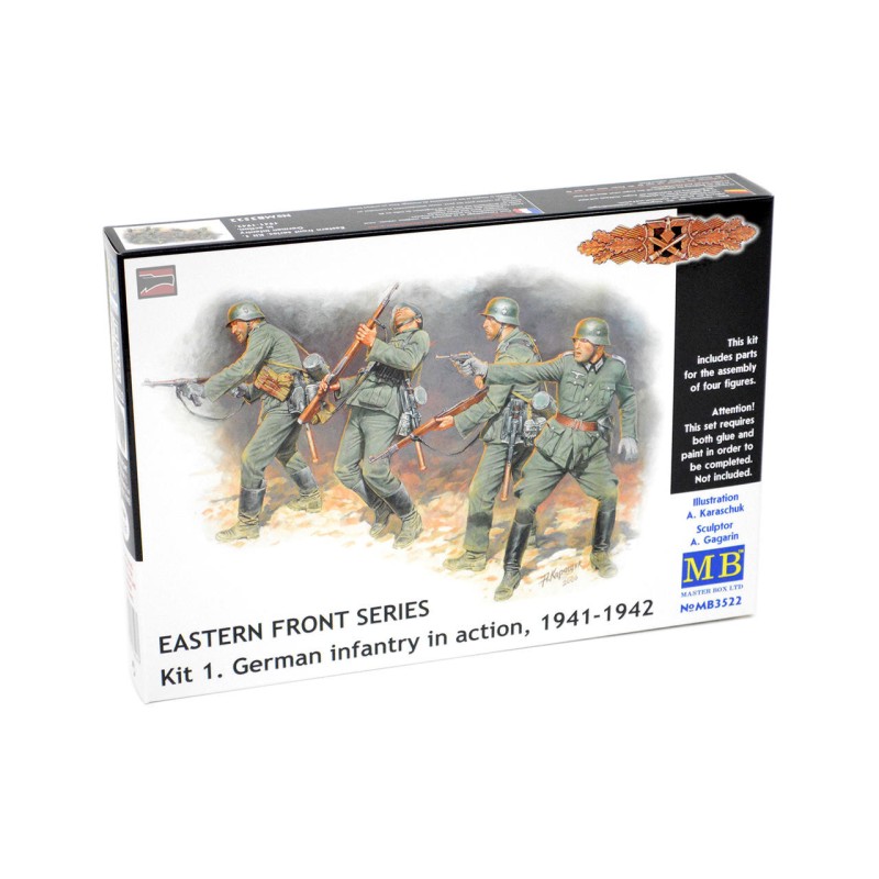 Master Box - Maquette - Infanterie allemand front de l'est été 1941 - 1:35