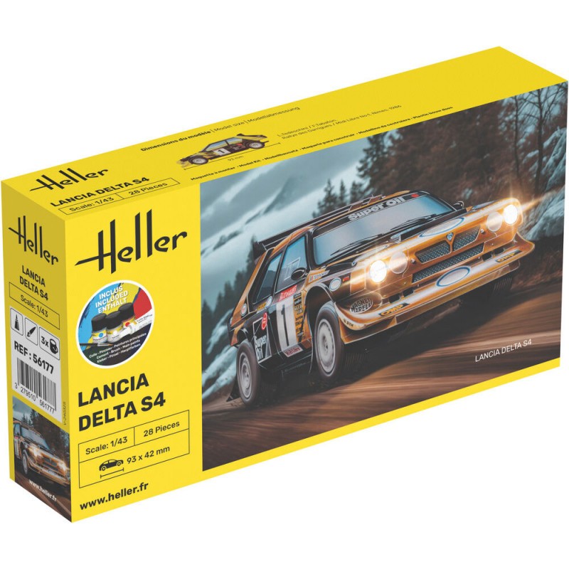 Heller - Maquette voiture - Lancia Delta S4 - 1:43