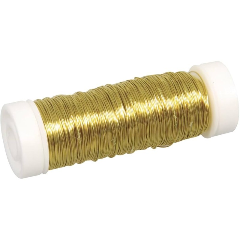 Graine créative - Bobine de fil métallique doré - 0.3mm x 30m