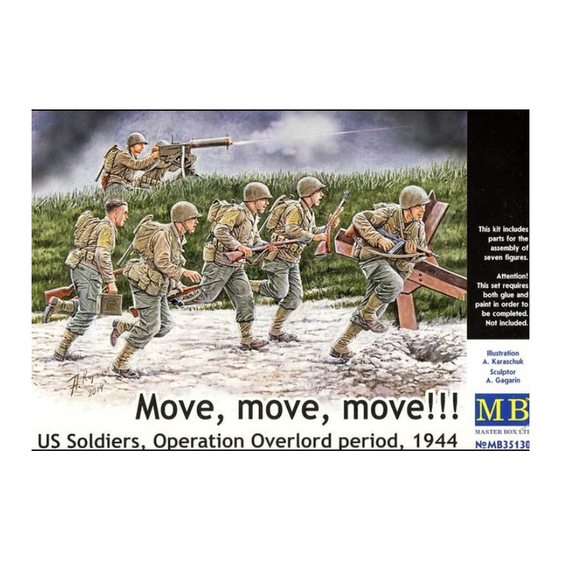 Master Box - Maquette - Soldates américains D-Day 6 juin 1944 - 1:35