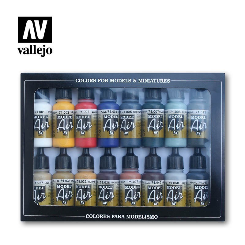 Vallejo - Peinture - Set de 16 peintures Model Air de base - 17ml