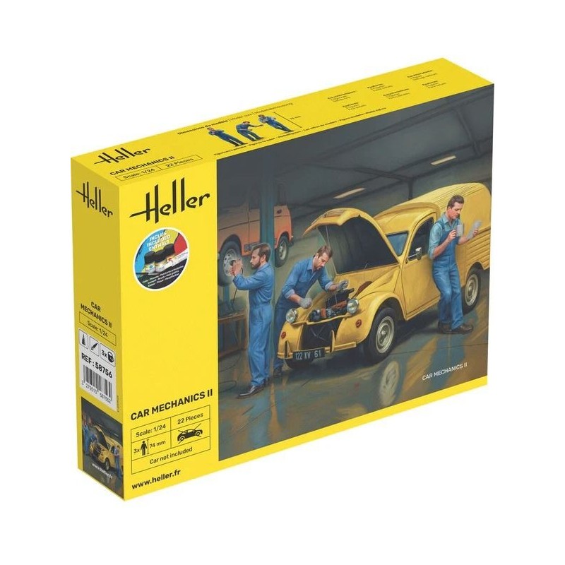 Heller - Maquette - Mécaniciens - 1:24