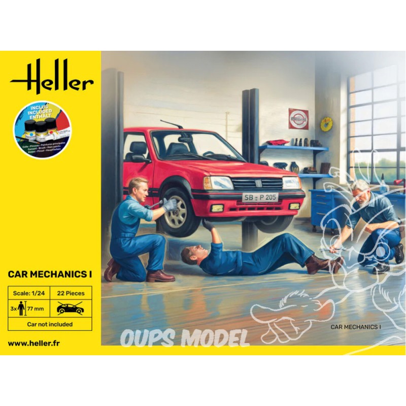 Heller - Maquette - Mécaniciens - 1:24