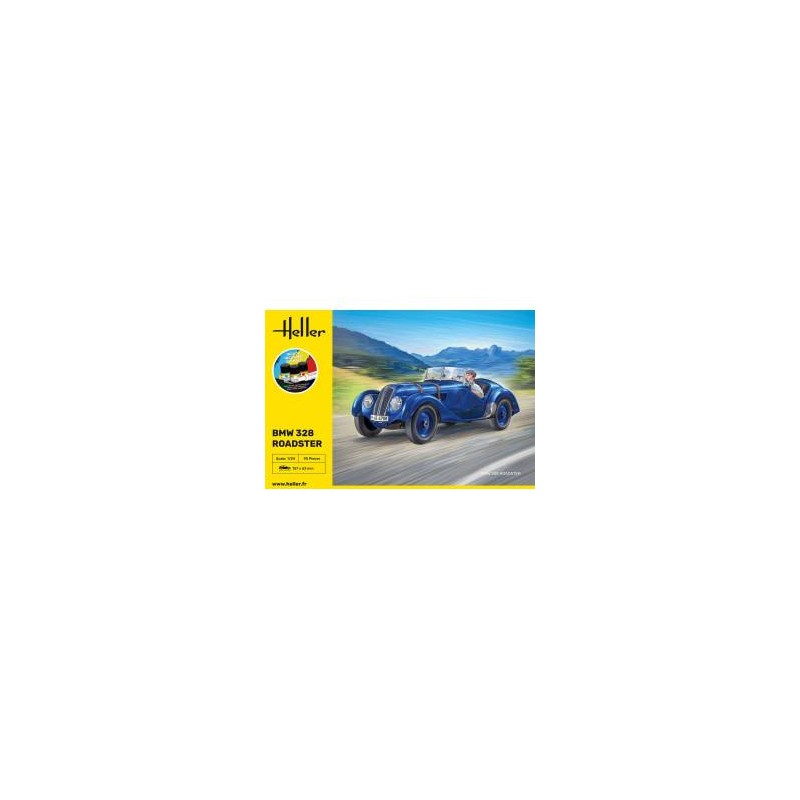 Heller - Maquette de voiture - Starter Kit - BMW 328 roadster - 1:24