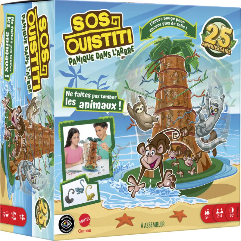Mattel - Jeu de société - SOS ouistiti