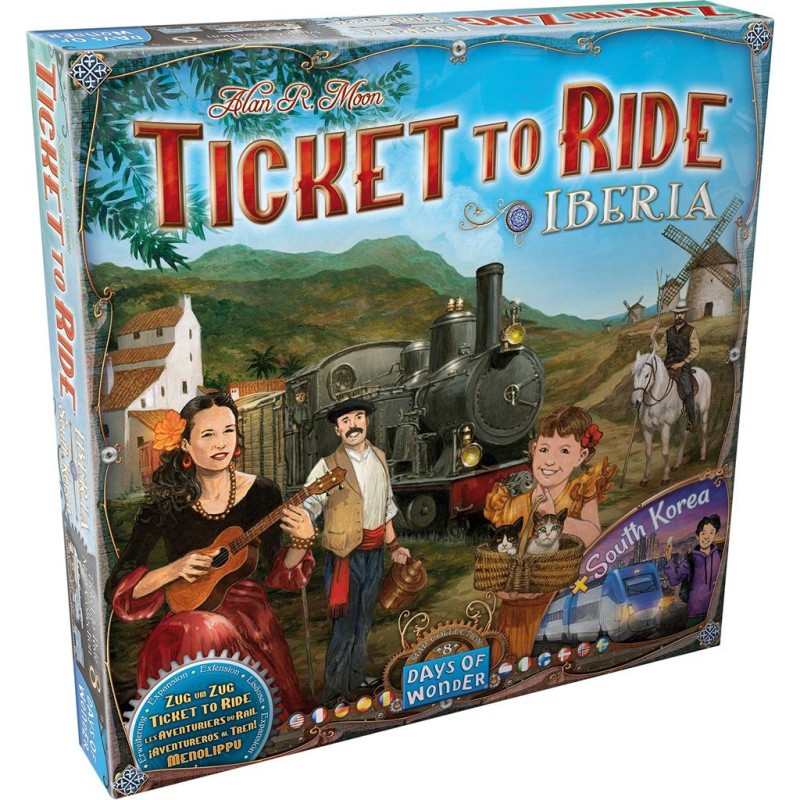 Asmodee - Jeu de société - Les aventuriers du Rail - Iberia et Corée du Sud