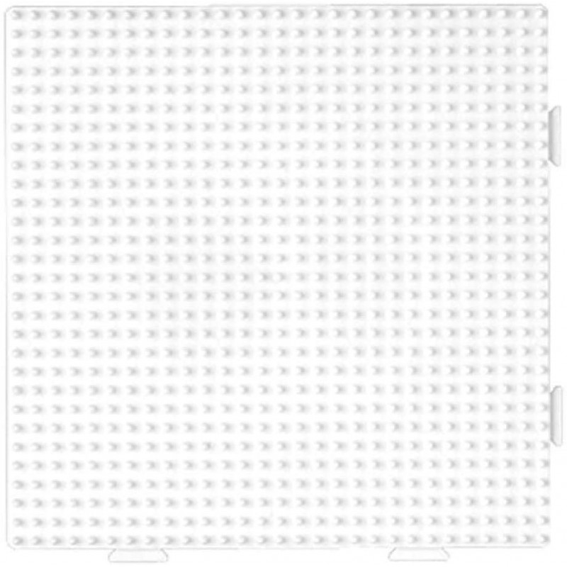 Hama - Perles - 234 - Taille Midi - Plaque Carrée assemblable blanche