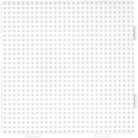 Hama - Perles - 234 - Taille Midi - Plaque Carrée assemblable blanche