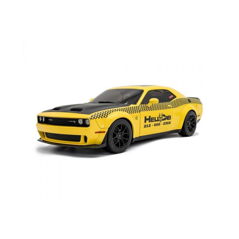Solido - Miniature - Dodge Challenger SRT Taxi NYC jaune - 1:18