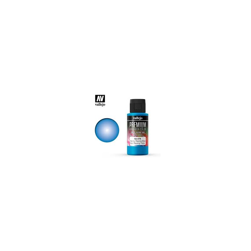 Vallejo - Peinture aérographe acrylique premium - Bleu transparent - 60ml