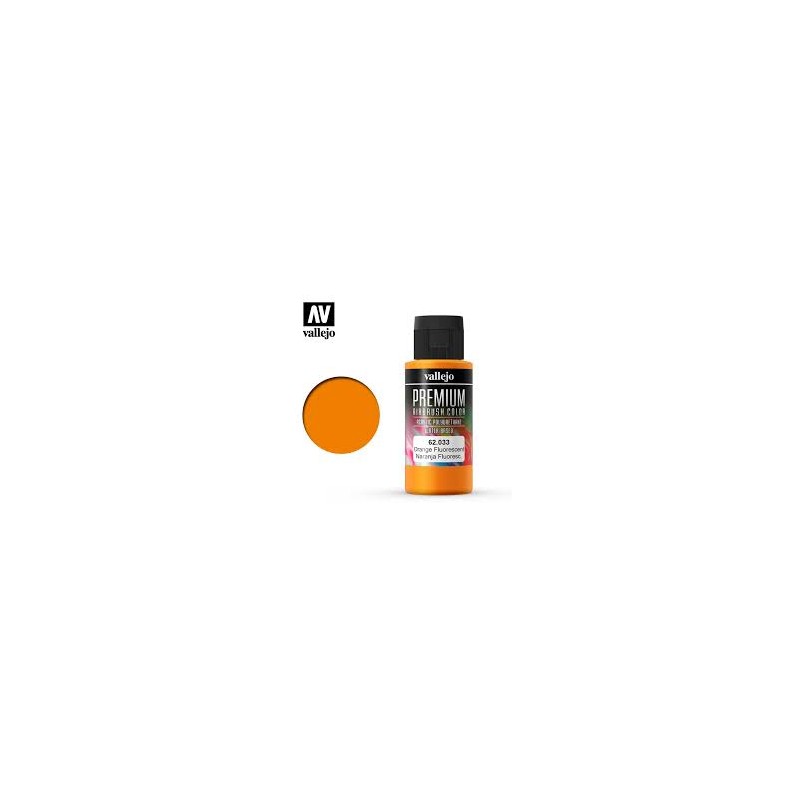 Vallejo - Peinture aérographe acrylique premium - Orange fluo - 60ml