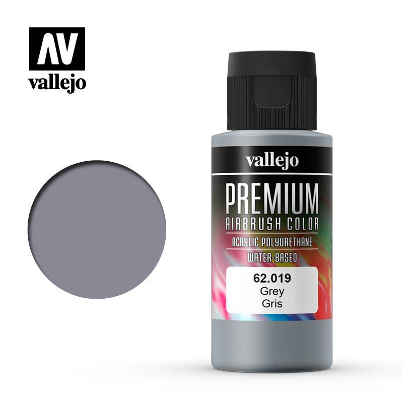 Vallejo - Peinture aérographe acrylique premium - Gris - 60ml