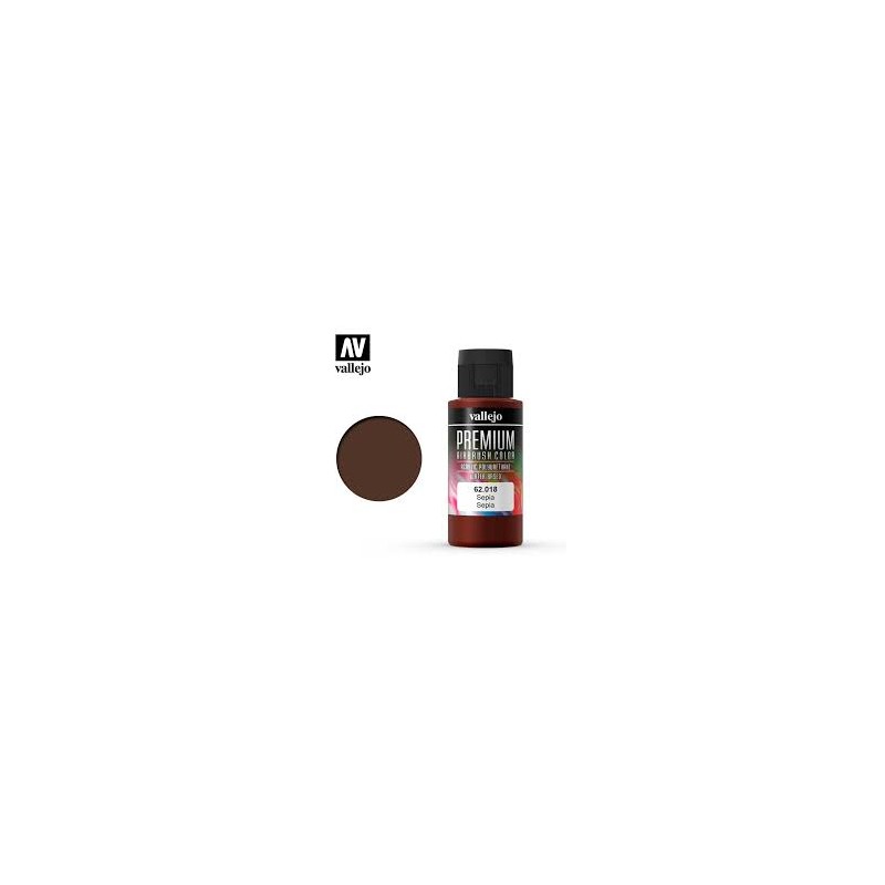 Vallejo - Peinture aérographe acrylique premium - Sépia - 60ml