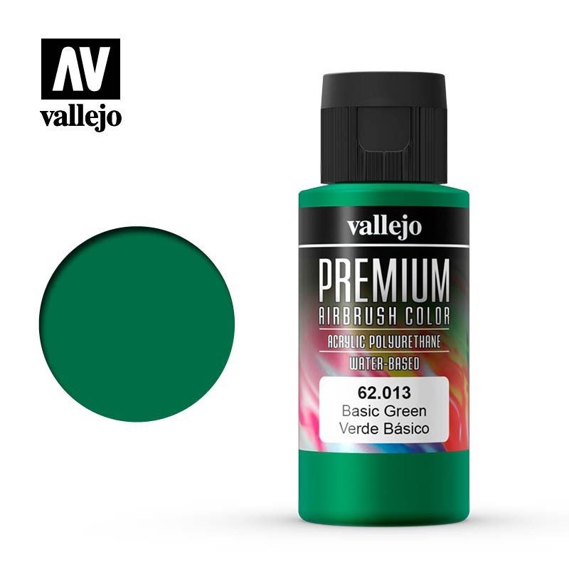 Vallejo - Peinture aérographe acrylique premium - Vert basique - 60ml