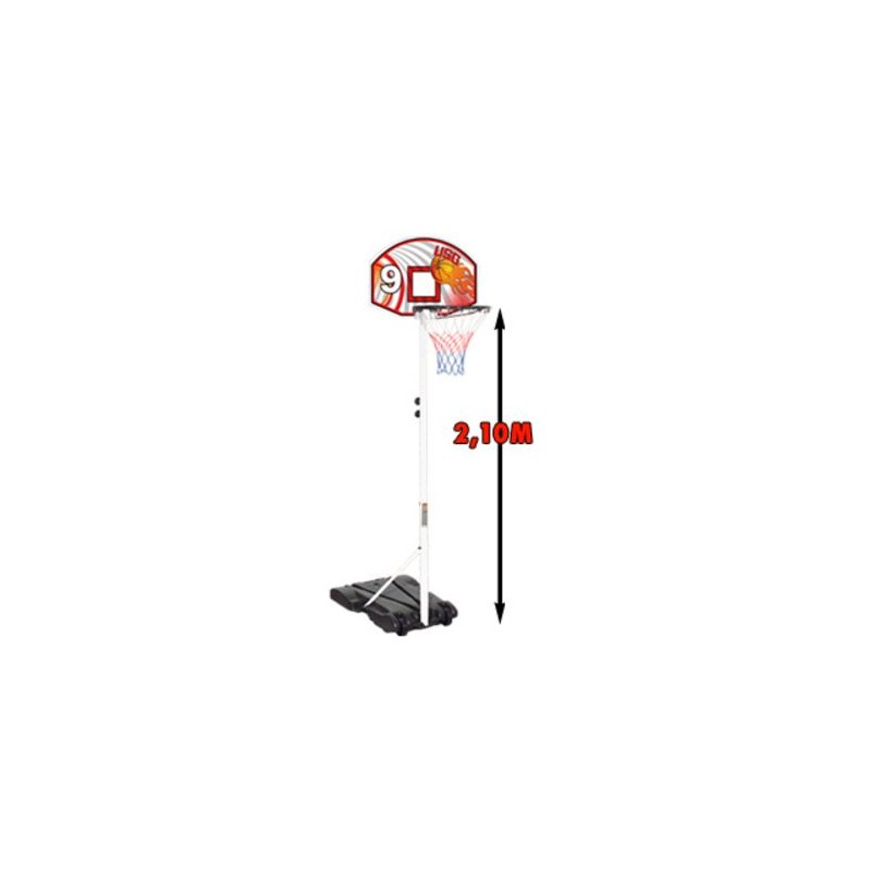 Panier de basket sur pied - Hauteur 210cm