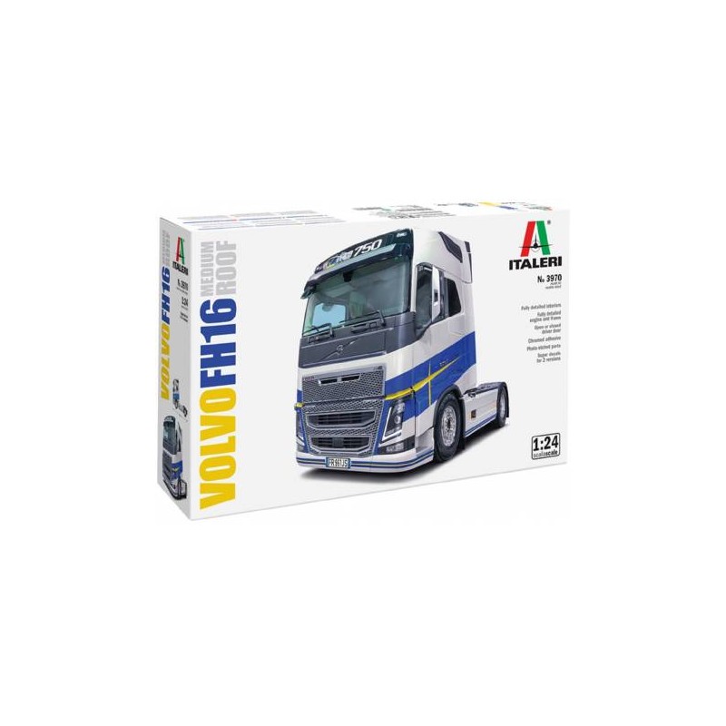 Italeri - Maquette - Camion Volvo FH16 toit moyen - 1:24