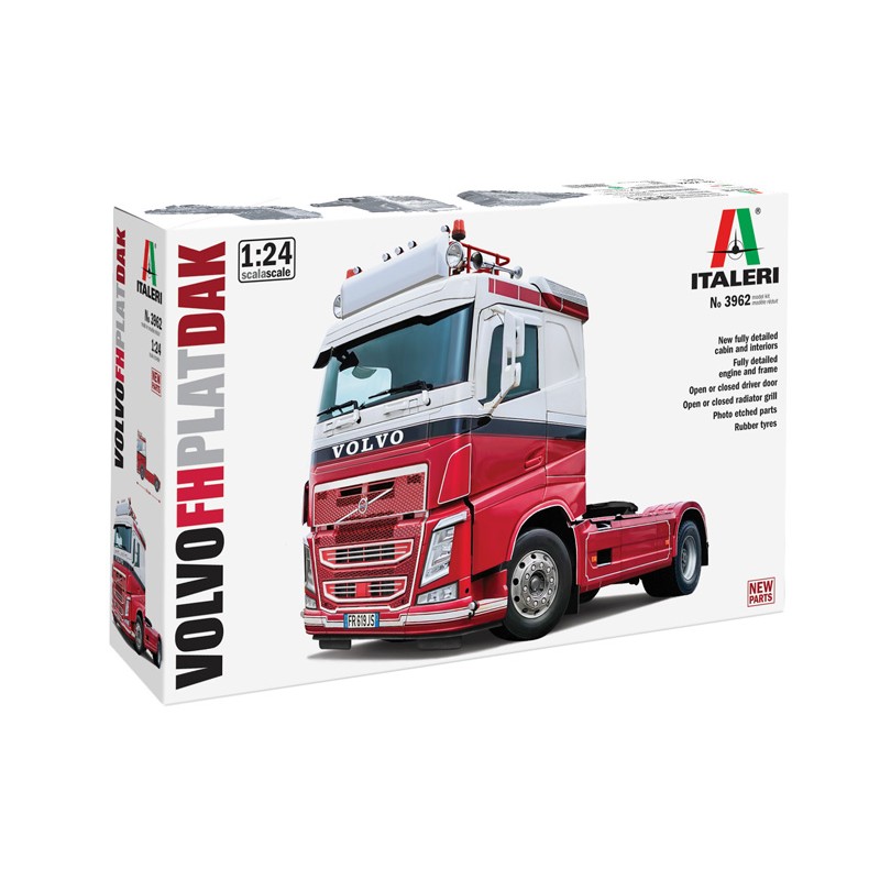 Italeri - Maquette - Camion Volvo FH Plat Dak - 1:24