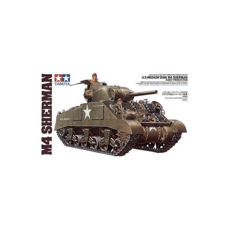 Tamiya - Maquette - M4 Sherman US medium Tank - 1:35
