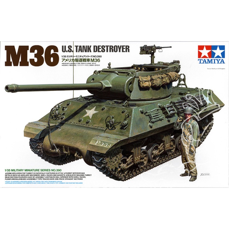 Tamiya - Maquette - Tank US destroyer M36 - 1:35