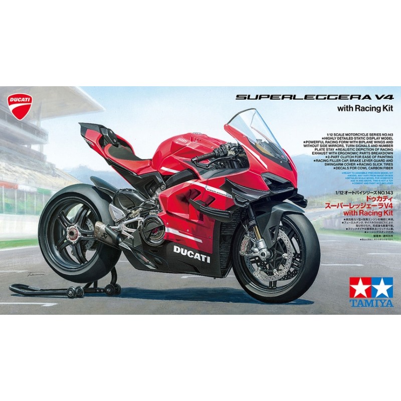 Tamiya - Maquette - Ducati super légère v4 - 1:12