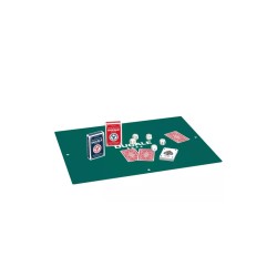Ducale - Coffret de 2 jeux 54 cartes avec tapis