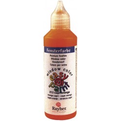 Rayher - Tube de peinture pour fenêtre - Orange capri - 80 ml