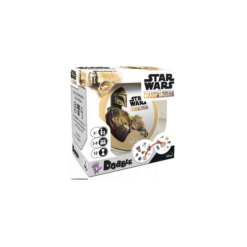 Asmodee - Jeu de société - Dobble Star Wars Mandalorian
