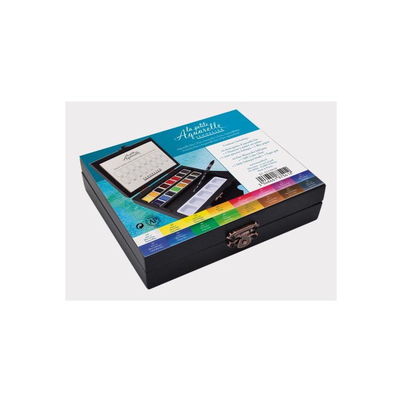 Sennelier - Coffret de 16 demi godets aquarelle fine