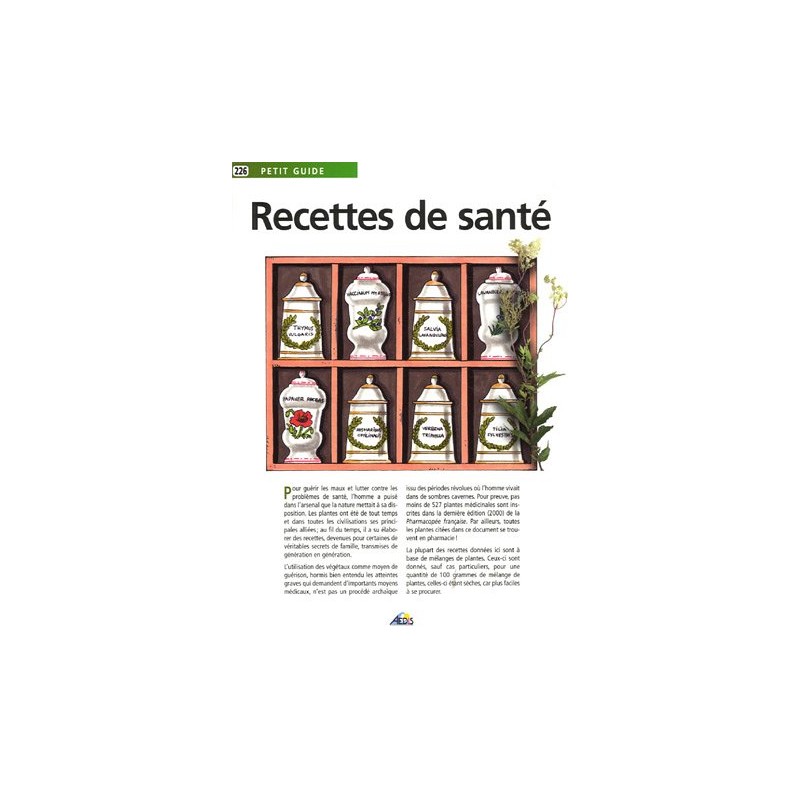 Aedis collection - Numéro 226 - Les recettes de santé