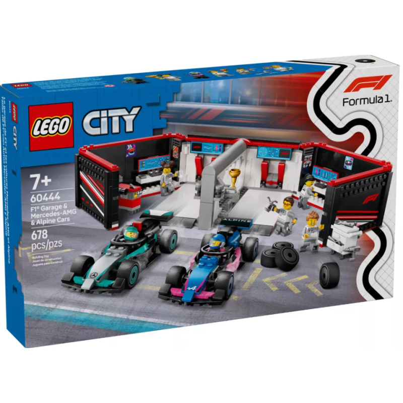 Lego - City - 60444 - Garage de F1 et voitures