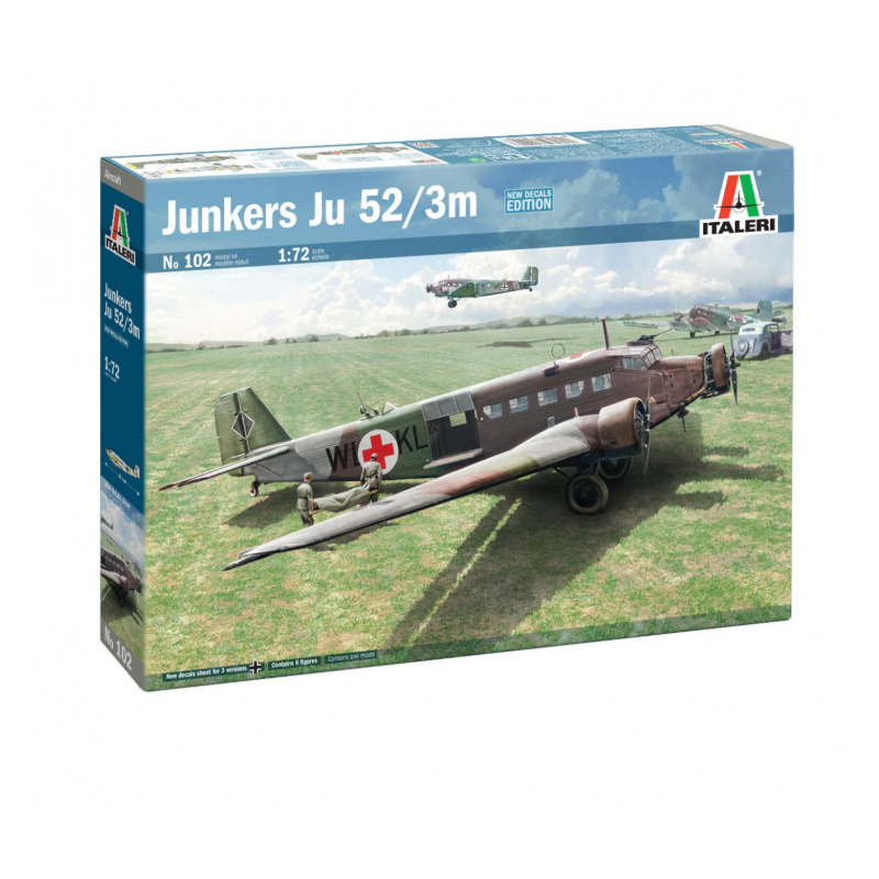 Italeri - Maquette - Avion Junkers JU52 - 1:72