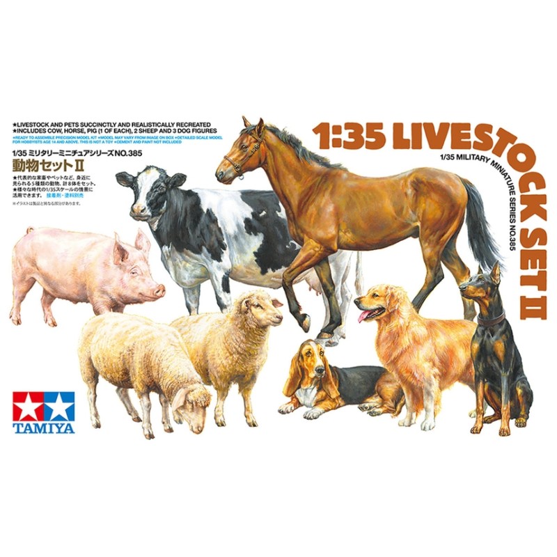 Tamiya - Modélisme - Animaux de la ferme - 1:35