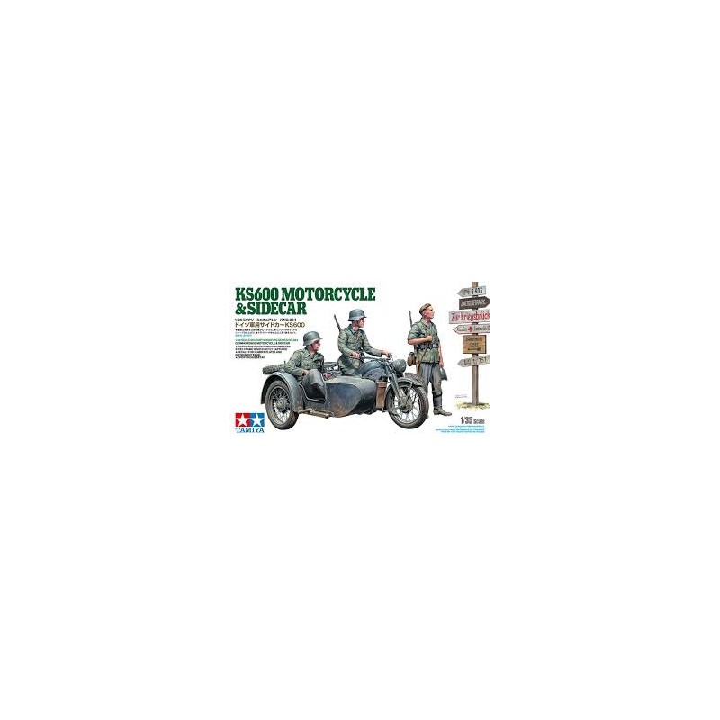 Tamiya - Maquette - Moto KS600 et Sidecar - 1:35