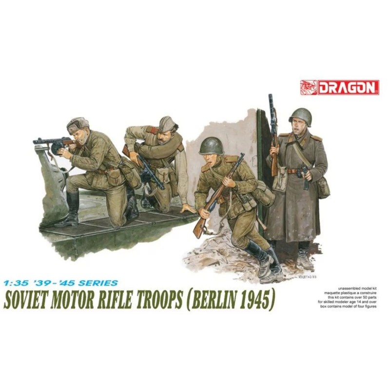 Dragon - Maquette - Troupes de fusiliers motorisés Soviétiques - 1:35