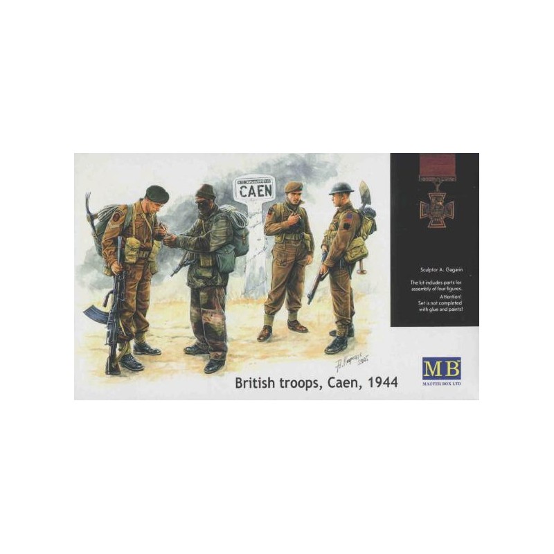 Master Box - Maquette - Troupes britanniques Caen 1944 - 1:35