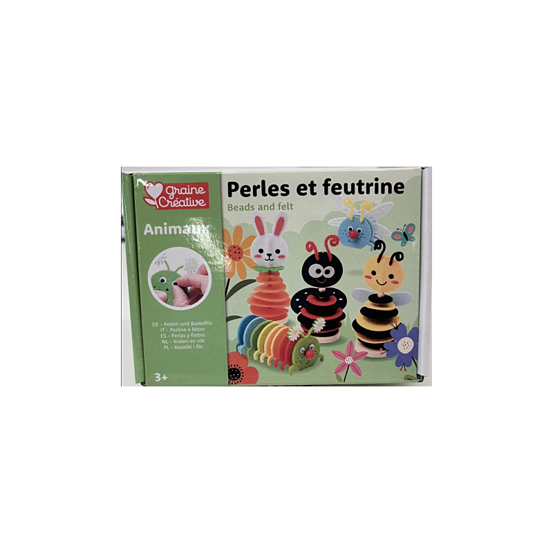 Graine créative - Kit petits insectes en perles et feutrine