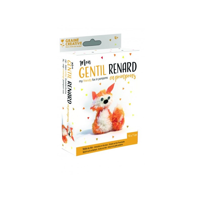 Graine créative - Coffret pompons - Renard