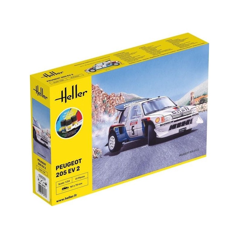 Heller - Maquette - Voiture - Starter Kit - Peugeot 205 EV 2