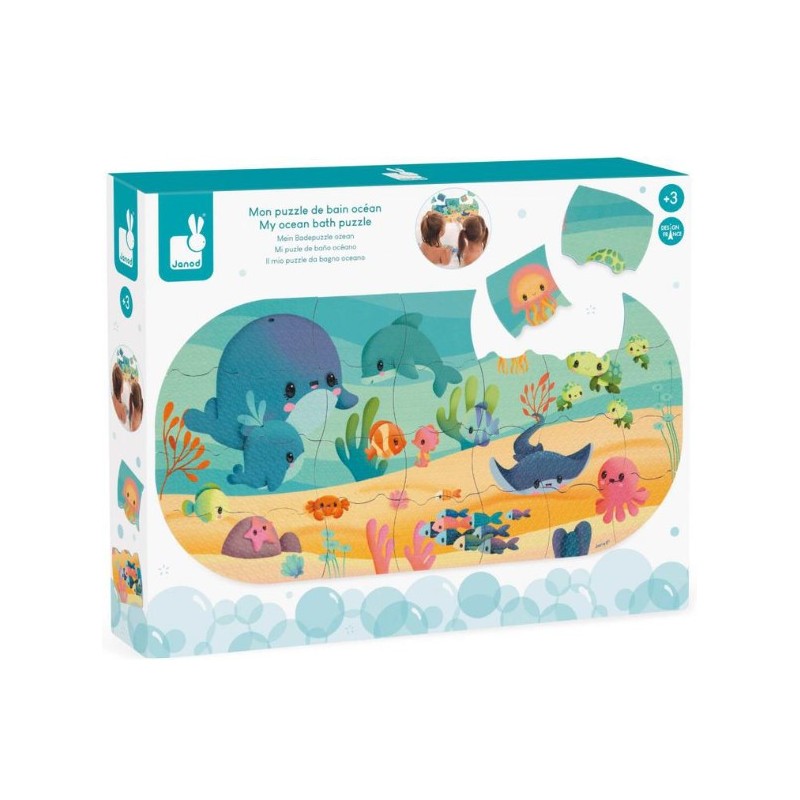 Janod - Puzzle de bain océan - 28 pièces