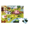 Janod - Puzzle tactile - Animaux de la ferme