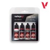Vallejo - Set de 4 peintures acryliques - Teintes argent
