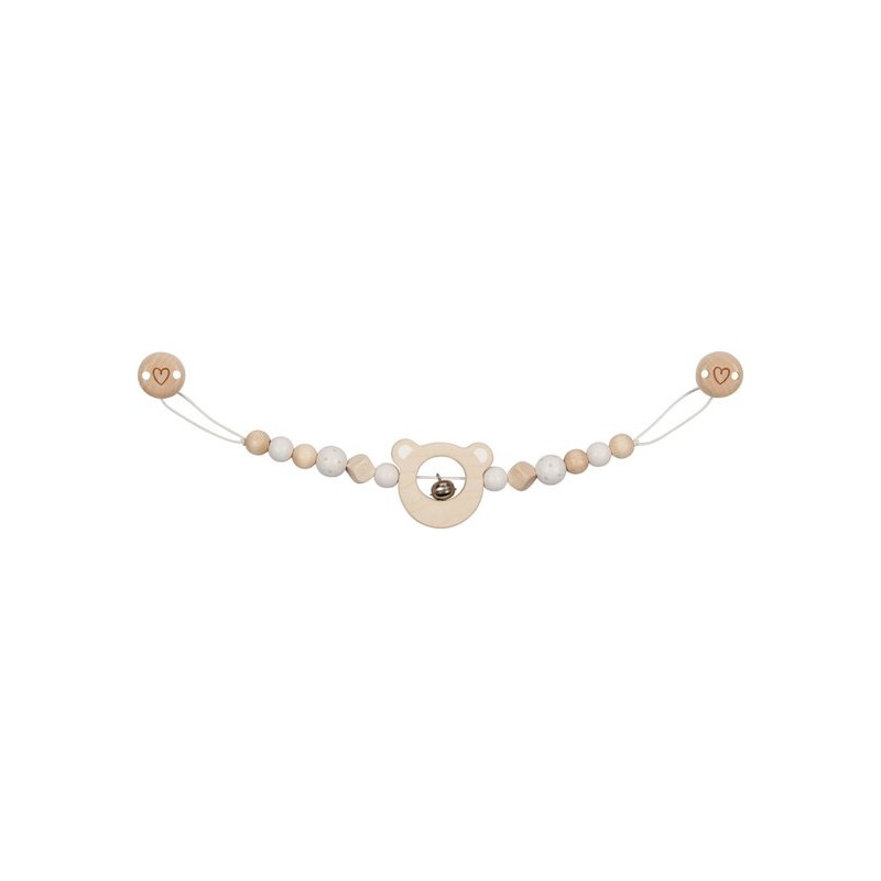 Gollnest - Chaine de poussette avec clips Ours