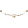 Gollnest - Chaine de poussette avec clips Ours