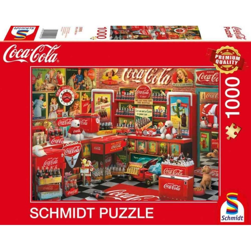 Schmidt - Puzzle 1000 pièces - Coca Cola Nostalgie