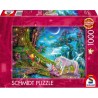 Schmidt - Puzzle 1000 pièces - Licorne et l'elfe se disent bonne nuit