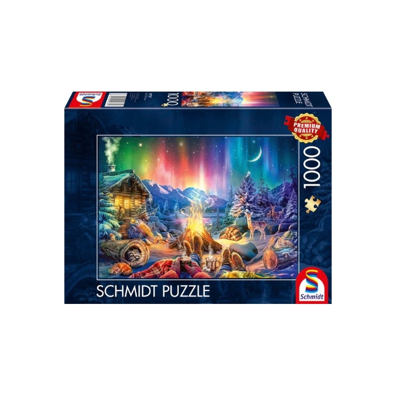 Schmidt - Puzzle 1000 pièces - Feu de camp sous les étoiles