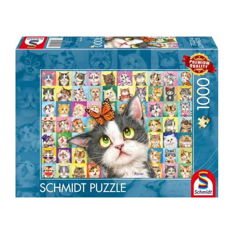 Schmidt - Puzzle 1000 pièces - Mimique de chat
