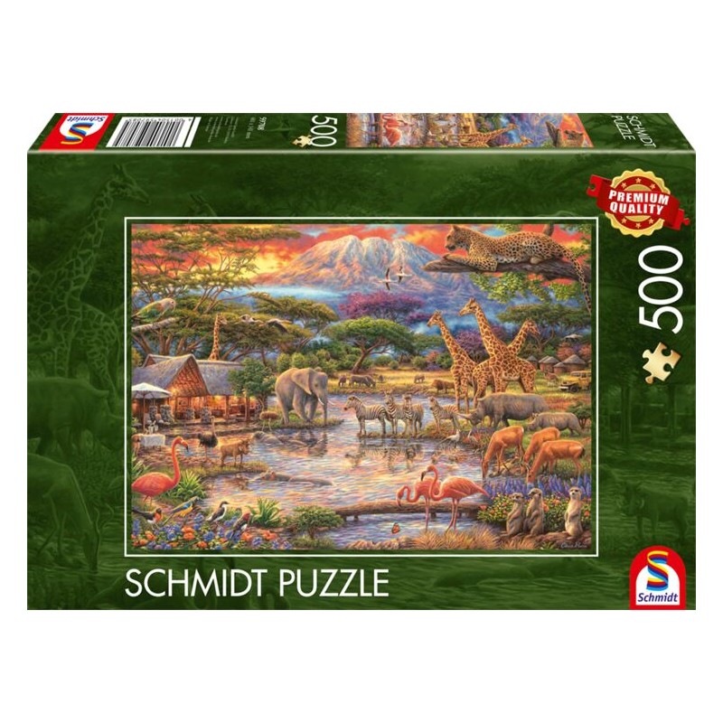 Schmidt - Puzzle 500 pièces - Au pied du Kilimandjaro