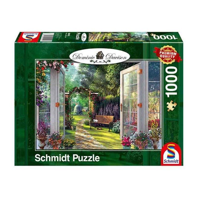 Schmidt - Puzzle 1000 pièces - Vue sur le jardin enchanté